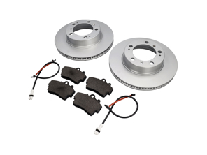 FRONT Brake Pads and Brake Disc Package. Porsche Boxster 986 2.5L / 2.7L 1997-04 - 98735193903, 98635140105, 99661236501