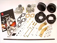 Prestatiekit om montage van 2 x echte Spaanse Weber 34 ICT carburateurs mogelijk te maken. Porsche 914/4. - PVW207