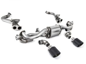 Scarico sportivo Milltek con bypass GPF e finiture Carbon Jet. Porsche 718 Cayman GT4 / Boxster GTS 4.0L - 982254351B, 982254351L, 982254351AA, 982254351P, 982254351R, 982254350B, 982254350L, 982254350AA, 982254350P, 982254350R, 982251053F, 982251053H, 982251053K, 982251053E - SSXPO154