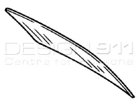 Achterruit Lichtgewicht polycarbonaat glas. Porsche 911 F/G 1968-89 Met ventilatie - 9114 10C, 9114 10G, 911410C, 911410G