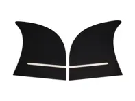 Steenslagbeschermerset - zwart. Porsche 996 carrera 4s Lakbeschermingsfolie - SG996SB
