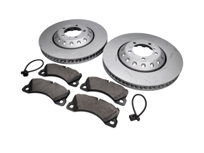 FRONT Brake Pads and Brake Disc Package. Porsche Panamera Turbo / Turbo S - 298615301C, 298615302C, PAA698151, 95861236500