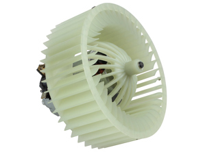 Engine compartment Air blower motor and fan (without housing). Porsche 964 / 993 - 8EW009159221, 99362432801, 0130111145, 34563 - JX29631