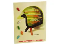Porsche magneetbord met set van 5 magnetische auto's - WAP0500450C