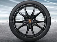 20' 'Carrera S' NOIR Jantes et pneus en alliage d'origine Porsche pour 718 Boxster/Cayman - 98204460206