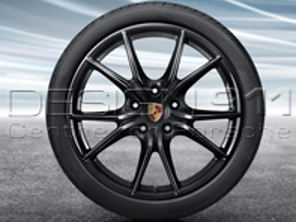 Cerchi in lega da 20' 'Carrera S' NERO e pneumatici originali Porsche per 718 Boxster/Cayman - 98204460206