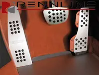 Jeu de pédales Rennline en aluminium 3 pièces avec poignée en caoutchouc. Porsche 944/924/968 TIPTRONIC - P716299, P71.62.99