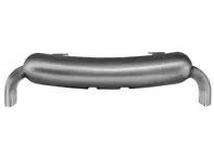 Abgasendschalldämpfer / Endschalldämpfer Heckbox SSI. Porsche 911 CS 83-89 - 1620611700, 92.512SSI, 92512SSI, 91111103100, 93011102200, 93011104300 - 1620611700