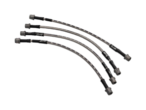 Goodridge stainless steel brake hose set. Porsche 991.1 / 991.2 / 992 - 97035513700, 99135513701, 9A761177500, 9Y0611775, SPR0802-4P