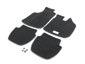 Floor mat set black. Porsche 911 1977-89 Coupe (No A/C) RHD - Right hand drive - P0008