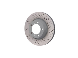 Disque de frein arrière monobloc percé et alvéolé, 330 x 28 mm. Porsche 996/997/991 (références OE : 99635240502 et 99635240602) - 99635240501, 99635240502, 99635240601, 99635240602 - PRL31124, PRR31224