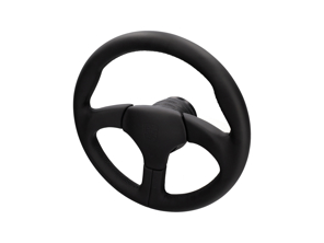 Volant sport sans airbag Noir avec coutures noires. Porsche 911 / 959 - 000043161108YR