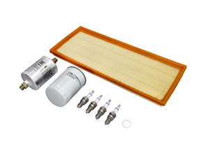 Kit de servicio de motor: filtros de aire, combustible y aceite, bujías y más - para Porsche 968 3.0L 1992-1995 - 94410720108, 94410720109, 92811025305, 94411016610, 94410093006, 00004400204
