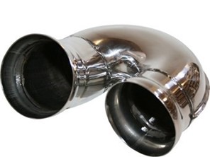 Uitlaatdemper / geluidsdemper race G-Pipe. Porsche 964 / 965 - 92.220S, 92220S, 96411104605, RS411104400 - 1620400700, 92.220S