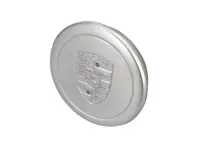 Radkappe in Silber mit Porsche Wappen. Porsche 911 70-83 - 91136103200
