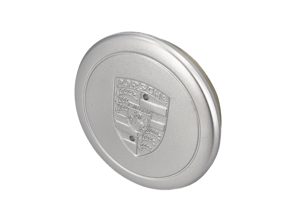 Radkappe in Silber mit Porsche Wappen. Porsche 911 70-83 - 91136103200