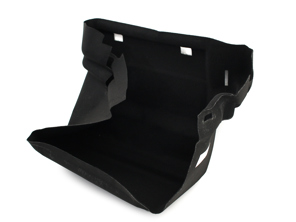 Garniture de coffre à bagages, avant, noire. Porsche 981/982 Boxster / Caïman - 98155104505A31, 98155104500A31