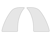 Pellicola parasassi Set di 2 pellicole protettive per vernice Porsche 992 Turbo - 992044871, 992809691C, 992809692C