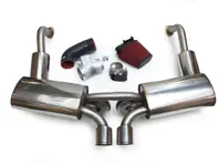Exhaust Package + Plenum 82mm Throttle Body + Induction Kit Porsche Boxster 987 / Cayman - SSXPO120, 87182, 99760511601, 3603109871