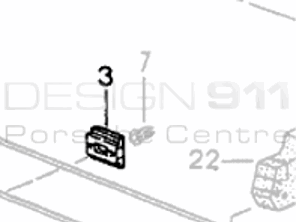 Clip del pannello della soglia laterale. Porsche 965/968 - 99959199140 - 99959199140