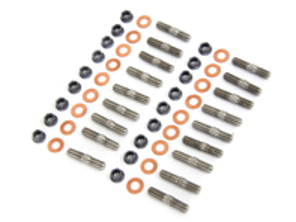 Kit de goujons de tête d'échappement en titane. Porsche996TT/997TT/GT3/GT2 - 90037813100, 90037822709, 99907507400, 90037822701, 99907353501, 99907507400, 99907353501, 99907507400