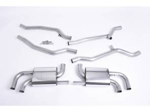 Sistema di scarico sportivo Milltek non risonante (più rumoroso). Porsche 958 Cayenne Turbo 4.8L V8 2010-14 - 95811302450, 95811302451, 958113024BX, 95811302452, 95811302453, 958113030X, 958113030BX, 95811302454, 958113030CX, 95811302350, 95811302351, 958113023CX, 95811302352, 958113029BX, 95811302353, 958113029X, 95811302354, 958113029CX, 95811191020, 95811191021, 95811191022 - SSXPO108