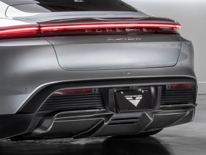 Canards de pare-chocs avant en fibre de carbone haute brillance. Porsche 991 GT2 2017 à 2019