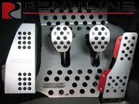 Rennline Aluminium 4-teiliges Pedalset Gummigriff. Porsche 911/912/930 COUPE - P70.60.51, P706051