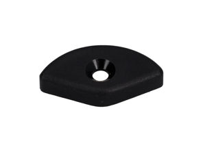 Pieza angular de techo de descapotable, color negro. Porsche 911 1986-89 / 964 - 9115614550170B, 9115614560170B