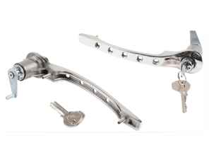 Set maniglie portiere cromate. Porsche 911 1965-67 - 90153106120 - 1687101110