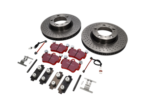 Pacchetto dischi freno con pastiglie freno Sport EBC Porsche 997 C2 3.6L - DP32029C, 99635140X01BRE, 99635108802, 95535296000, 99761275601, 99761275901, 99735193903, 99735193905, 99735193907, 99735193908, 1663100877, 1663100887, 99635140500, 99635140501, 99635140502, 99635140600, 99635140601, 99635140602, 09C88011, 9963510880, 1163750210, 99761275600, 99761275900, 1697301970, 1697301980