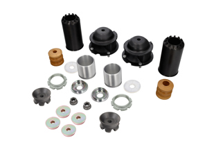 Kit de fixation d'amortisseur arrière pour Porsche 964 à 1990 - 96433306404, 96433350201, 92833351810
