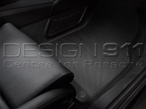 Tapis de sol en carbone avec bordure en cuir. Porsche 981 Boxster / Cayman 981C / 991 (911) 2012>> / 718 Boxster LHD Voitures - 98204480000