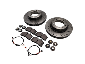 FRONT Brake Pads and Brake Disc Package for Porsche 993 C2/4 1994-97 - 99335104301, 99335104401, 99335193905
