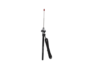 Antenne im Hirschmann-Stil, verchromt mit rotem Knopf. Porsche 356 / 911 / 914 / 924 / 944 / 964 - 64464500100 - 8300900200