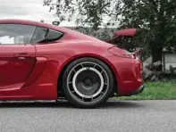 Disco trasero EVO Aero de fibra de carbono para llanta de aleación. Porsche 981 GT4