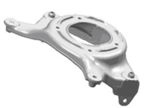 Staffa ammortizzatore. Porsche 95B Macan - 95B412383, 95B412384