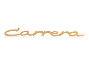'CARRERA' Insignia dorada grande. Porsche 356 A / 356 B T-5 / 356 B T-6 / 356 C - 64455932500