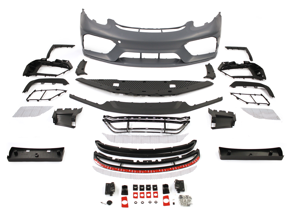 Voorbumperset zonder koplampsproeier. Porsche 718 Cayman GT4 / 718 Boxster Spyder - 982898041J