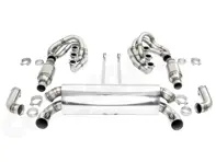Sistema di scarico sportivo CARGRAPHIC GT Backdate 740 mm, con collettore ID42 GT, senza riscaldamento. Porsche 964 Carrera 2/4/RS - 96411104504, 96411104605, 96411104502, 96421103905, 96421103932, 96421104004