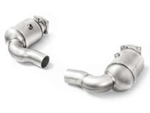 Juego de tubos de enlace Akrapovic con gato (SS) para Porsche 991.2 Turbo / Turbo S 2018>> - 99711300930, 997113009AX, 99711301030, 997113010AX