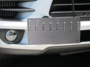 Rennline Tow Hook Receiver – Billet Nummernschildhalter. Porsche Macan - E1070.166 EURO, E1070.166 USA