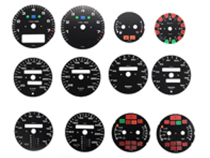Kit faccia strumento. Porsche 964 / 965 3.3L / 993 C2 / C4 / RS - 96464120006, 96464120005, 96464120004, 96464120003, 96464120002, 96464120001, 96464120007, 96464120008, 96464120009, 96464120010