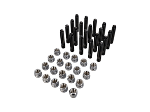 Ersatz-Radschraubensatz aus Titan (+15 mm länger) mit verchromter Mutter ohne Kappe für moderne Porsche - 99636120300, 99636120301, 99636120302, 99736120301, 99736120302, WHT006978, 99636120390, 99636198000, 99736198007, WHT004676A, HUBSTUDKIT65B, HUBSTUDKIT65C, HUBSTUDKIT, N0201121/1, N0201121/2, N0201121/3, LS06, LS07