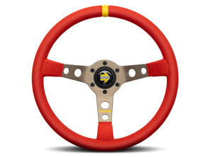 Volante Momo MOD.07 Red edition - microfibra rossa italiana