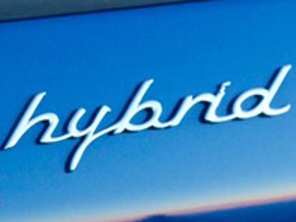 'HYBRID' - Insignia trasera cromada para Porsche 970 Panamera - 97055926500