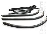 Ensemble de moulures et caoutchouc de pare-chocs avant et arrière. Porsche 911 à partir de 1965 - 90150504650, 90150504651, 90150504302, 90150504132