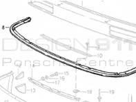 Sorriso anteriore in gomma. Porsche 965Turbo - 96550514301, 9655051430101C, 9655051430201C, 9655051430301C