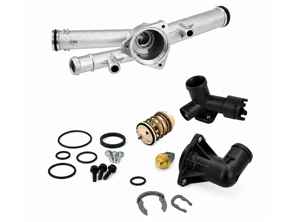 Kit thermostat de liquide de refroidissement moteur amélioré. Porsche 958 Cayenne 3,6 litres - 95810606000, 99760641000, 95810613100, 95810612602, 95510613200