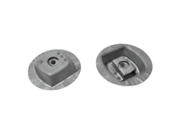 Voorstoelbevestigingspaar. Porsche 356B T6 / 356C - 64450157006 - PP123